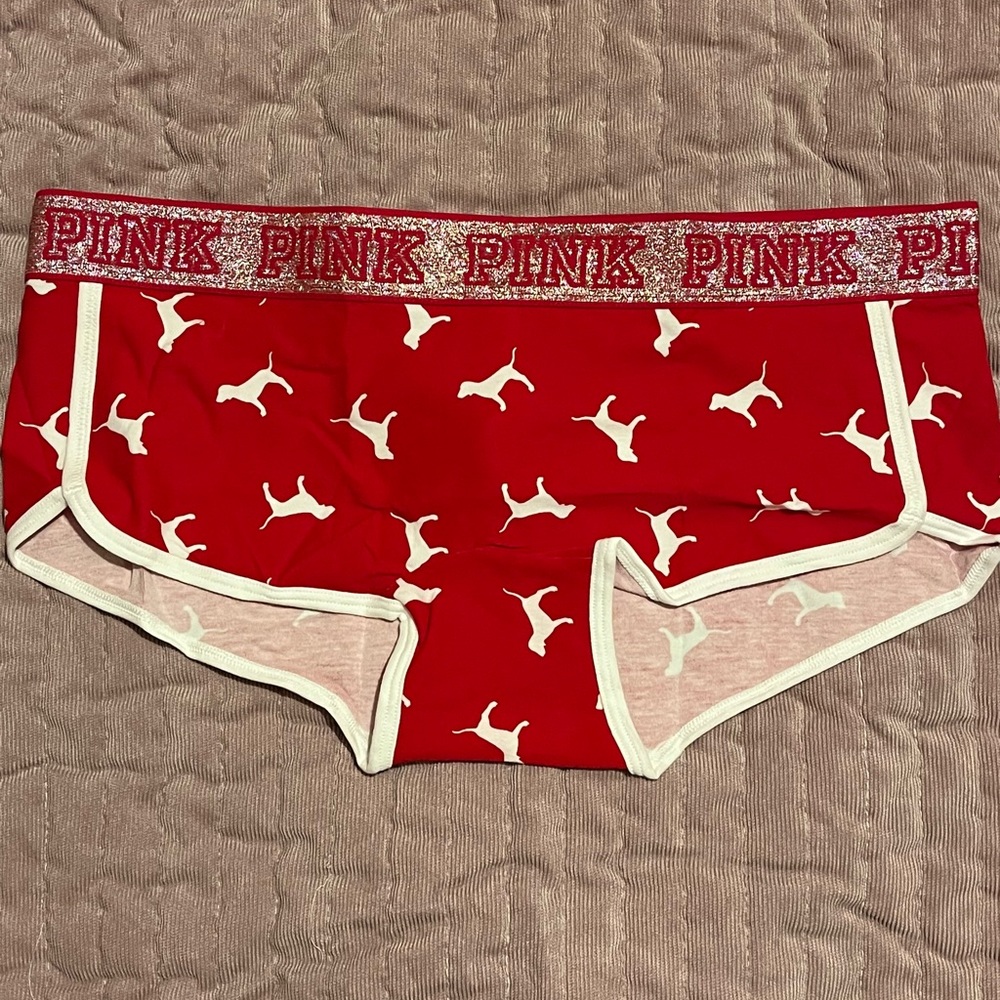 PINK low rise boy short panties